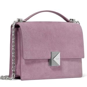 Kate Spade Deco Suede Chain Shoulder Bag Crossbody - Market Purple (Lavender)